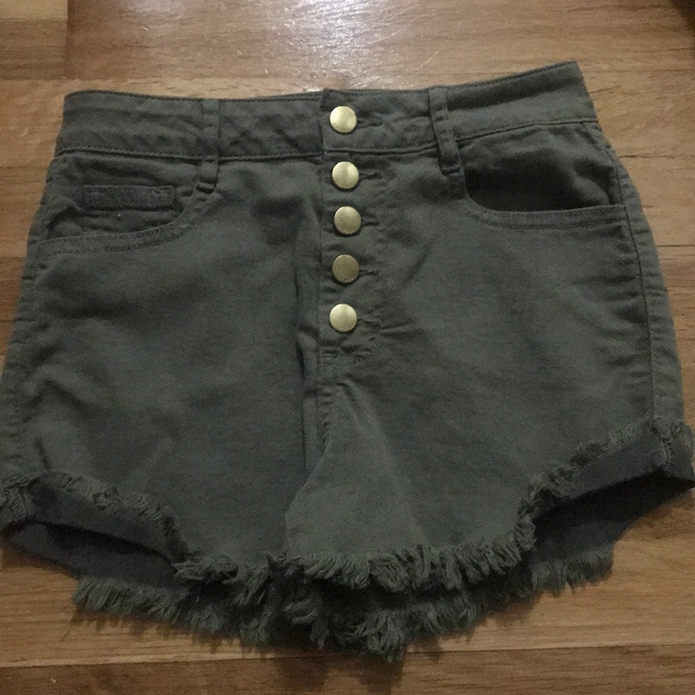 Charlotte Russe Army Green Shorts